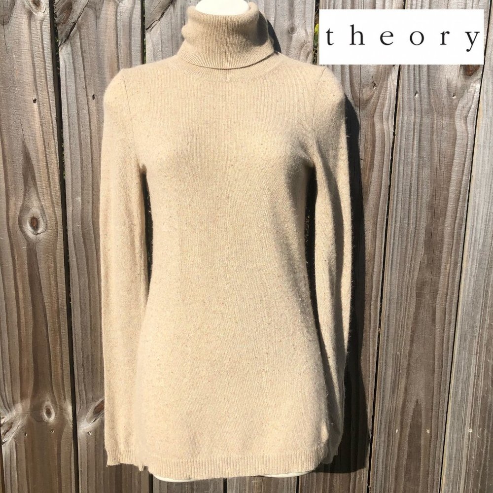 Theory Cashmere Turtleneck Sweater S/P